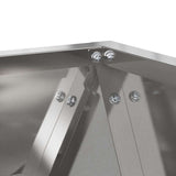 Planter 2 pcs Silver 50 x 50 x 50 cm Stainless Steel 883845