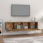 Wall Cabinets 2 pcs Smoked Oak 80x35x36.5 cm Engineered Wood 3115649