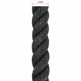 Jute Rope 40 Black 100% Tossa jute 42011640