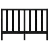 Bed Headboard Black 156x4x100 cm Solid Wood Pine 817699