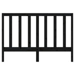 ZNTS Bed Headboard Black 156x4x100 cm Solid Wood Pine 817699