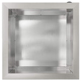 Garden Planter with LED 2 pcs Silver 40 x 40 x 40 cm 8008135