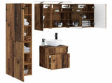 Bathroom Cabinet Set 5 pcs Old Wood Engineered Wood 3407341