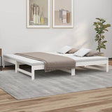 Pull-out Day Bed without Mattress White 2x cm 823405