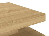 Coffee Table Light Brown 60x60x35 cm MDF 286096