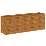 Garden Raised Bed 196x50x69 cm Corten Steel 151985