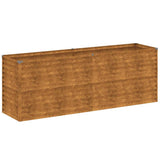 Garden Raised Bed 196x50x69 cm Corten Steel 151985