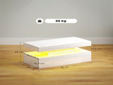 LED Coffee Table with Storage - High Gloss White T3398P555177