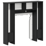 Fireplace Surround Black 93 x 20 x 89 cm Engineered Wood 8006625