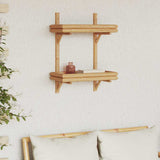Wall Shelf with Shelf Wall-mounted Brown 39 x 26 x 60 cm Bamboo 4106587