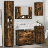 Bathroom Furniture Set 5 pcs Smoked Oak 3393078