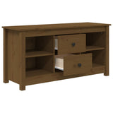 TV Cabinet Honey Brown 103x36.5x52 cm Solid Wood Pine 814572