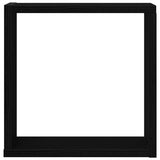 Wall Cube Shelves 4 pcs Black Oak 30x15x30 cm Engineered Wood 862056