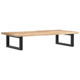 Basin Shelf Wall Mounted Steel and Solid Wood Acacia 3302669