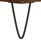 Coffee Table Brown Oak 90x49x45 cm Engineered Wood 831027