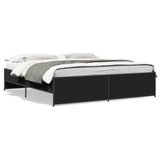 Bed Frame without Mattress Black 200x200 cm 3279867