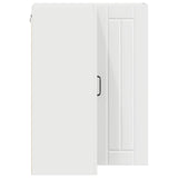 Wall Corner Cabinet LUCCA White 57 x 57 x 80 cm Engineered Wood 885075