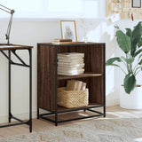 Book Cabinet Brown Oak 60x35x76 cm Engineered Wood 849103
