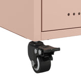 ZNTS Bedside Cabinets 2 pcs Pink 36x39x43.5 cm Steel 846629