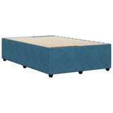 Bed Frame without Mattress Blue 120x200 cm Velvet 3285004