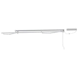Electric Retractable Awning Frame White 3 x 2 m Steel 42024858