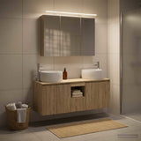Bathroom Cabinet Set 4 pcs Sonoma Oak Engineered Wood 3406537