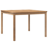 Garden Dining Table 110x110x77 cm Solid Teak Wood 316637