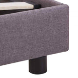 Bed Frame without Mattress Taupe Fabric 135x190 cm Double 281178