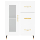Highboard White 69.5x34x180 cm Engineered Wood 3189485