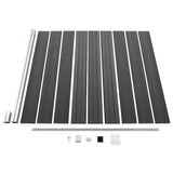 Fence Panel Set WPC 1737x186 cm Black 3070437