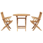 Garden Dining Set 3 pcs Brown Solid teak wood 3385965