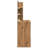 Dressing Table with LED Artisan Oak 74.5x40x141 cm 857022