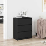 Sideboard Black 60x35x76 cm Engineered Wood 801383