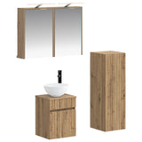 Bathroom Furniture Set 4 pcs Artisan Oak 3407470