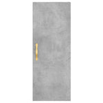 Highboard Concrete Grey 34.5x34x180 cm Engineered Wood 3198837