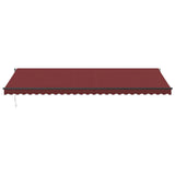 Manual Retractable Awning Burgundy 600x350 cm 3215010
