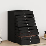 Jewellery Box 10-Layer with Watch Holders Black 29x20.5x40.5 cm 4103567