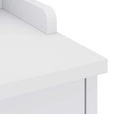 Hallway Bench SANDNES White 87x40x50 cm Solid Wood Pine 4010462