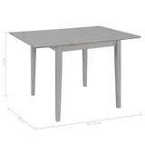 Extendable Dining Table Grey x80x74 cm MDF 247627