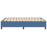 Platform Bed Frame Blue 140 x 190 cm Fabric 3337410