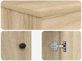 Bathroom Furniture Set Sonoma Oak Engineered Wood 3404234