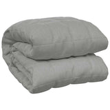 Weighted Blanket Grey 138x200 cm Single 10 kg Fabric 350719