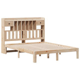 Bookcase Bed without Mattress 135x190cm Solid Wood Pine 3322591