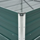 47065 Garden Raised Bed Galvanised Steel 480x80x45 cm Green