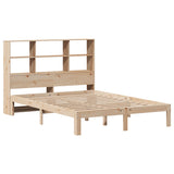 Bookcase Bed without Mattress 150x200 cm King Size Solid Wood Pine 3322564