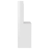 Makeup Table with LED Lights 100x40x135 cm MDF Shining White 331539