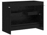 Bathroom Under Sink Cabinet Black Oak 78.5 x 37.5 x 81 cm 890713