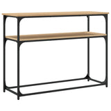 Console Table Sonoma Oak 100x35.5x75 cm Engineered Wood 834066