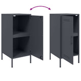 Sideboards 2 pcs Anthracite 36x39x79 cm Steel 843017