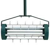 Lawn Roller Pull with Aerator Clamps Green 127.5 x 44 cm Steel 42032344